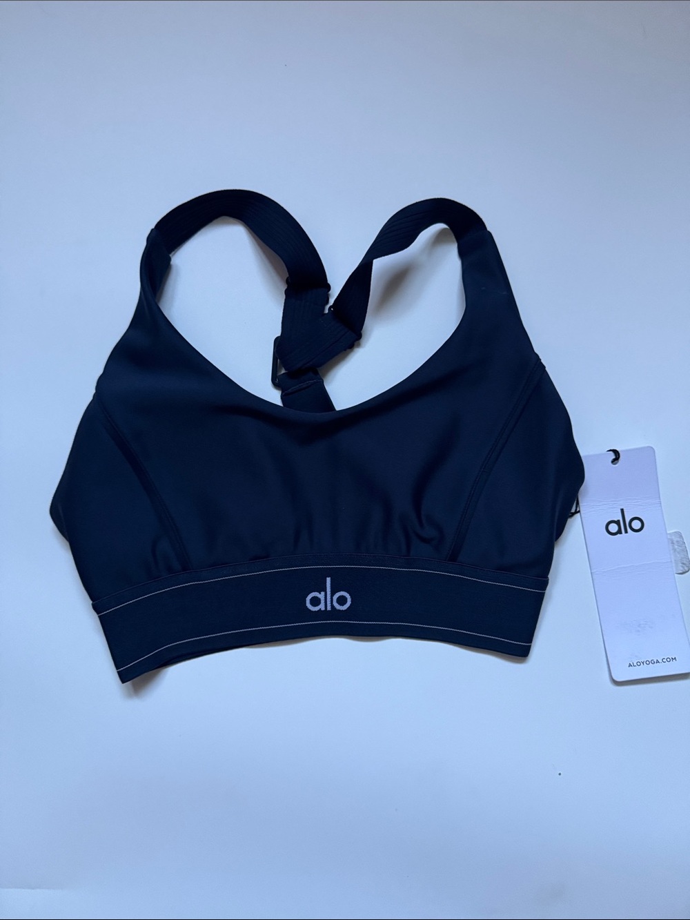 ALO Yoga Black Strappy Swim Bralette